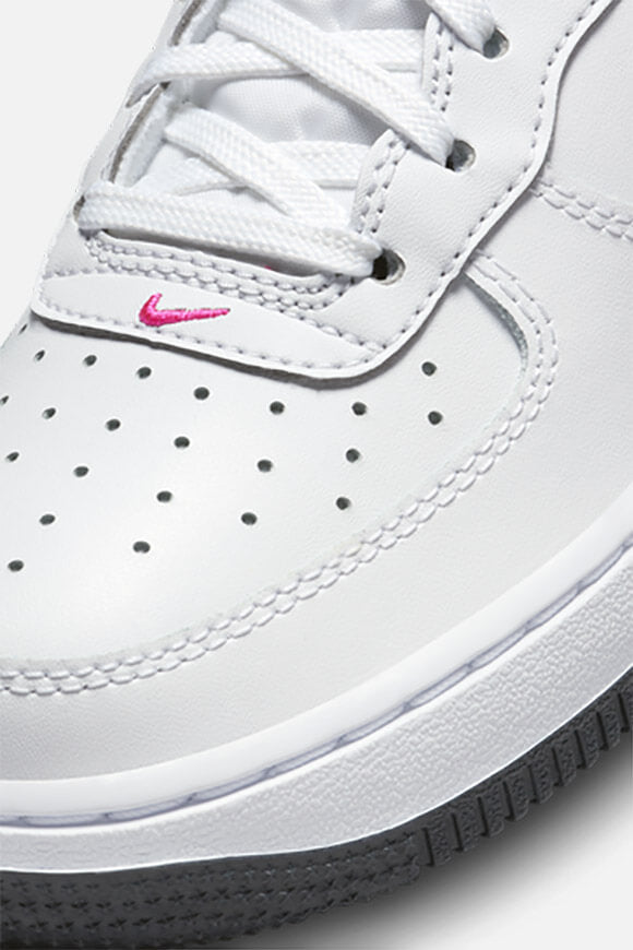 Air Force 1 sneakers - White + Dark Obsidian + Fierce Pink