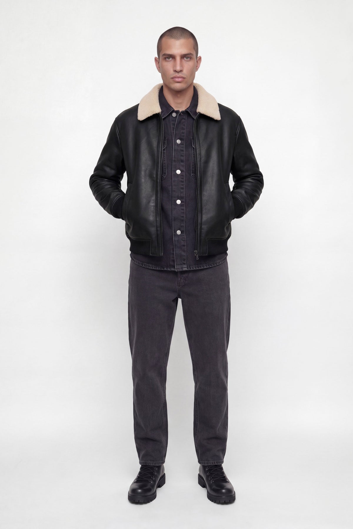 JPRBLULUKE giacca bomber foderata - Black