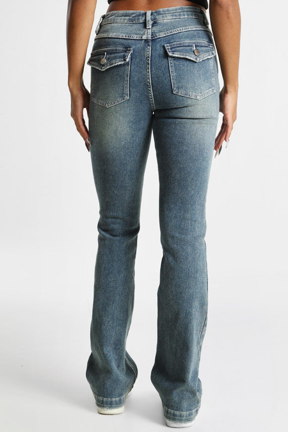 Flare Jeans - Medium Blue Used