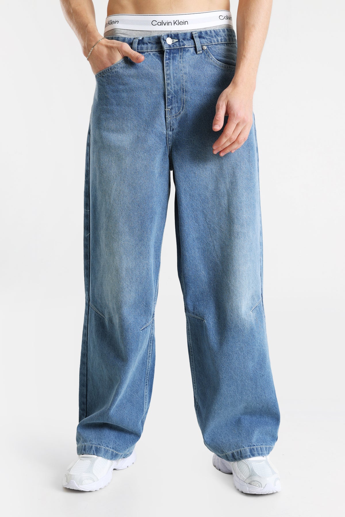 Baggy Fit Jeans - Vintage Blue