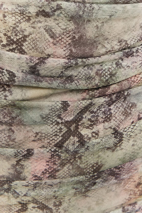 Mesh bandeau mini dress - Multicolored