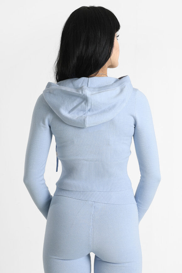 Cardigan crop - azzurro