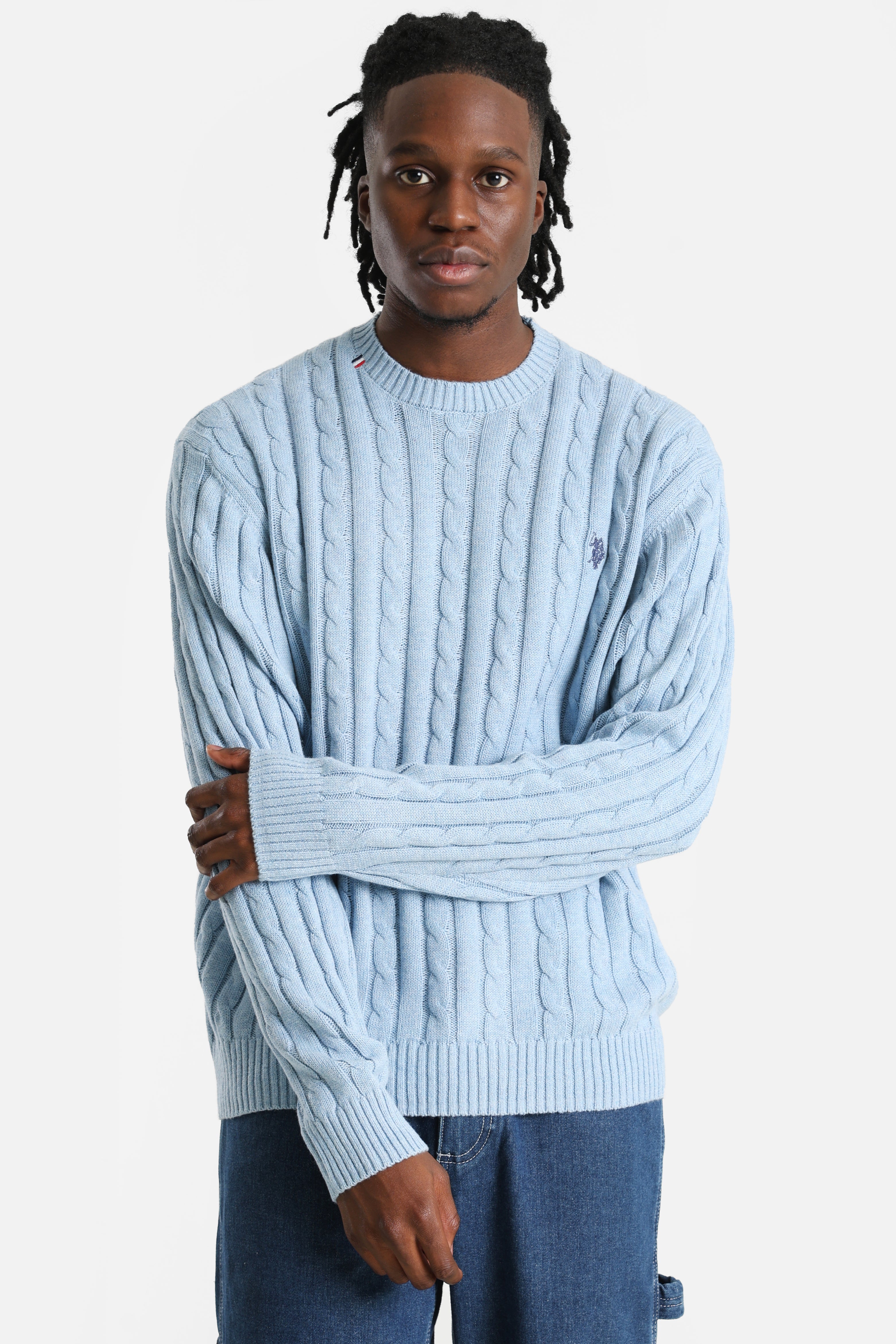 Bert pull en tricot - Light Blue Heather