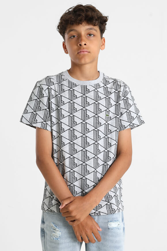 T-Shirt - Silver Chine + Black