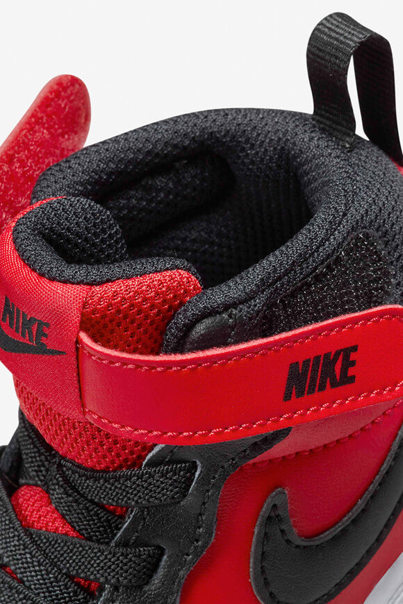 Baskets pour bébé Court Borough 2 - Rouge Universitaire + Noir + Blanc