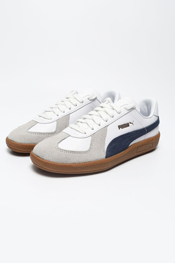 Army Trainer Sneaker - White + Club Navy