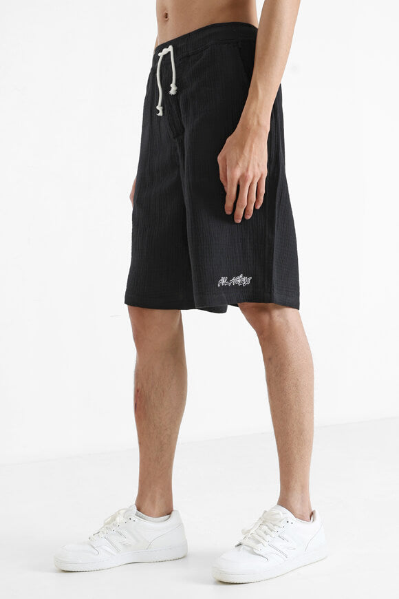 Stoffshorts - Schwarz