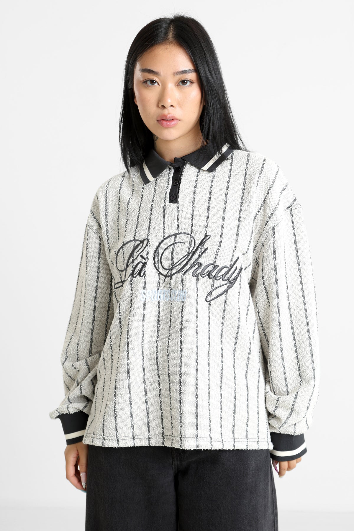 Oversized sweatshirt - Offwhite + Black