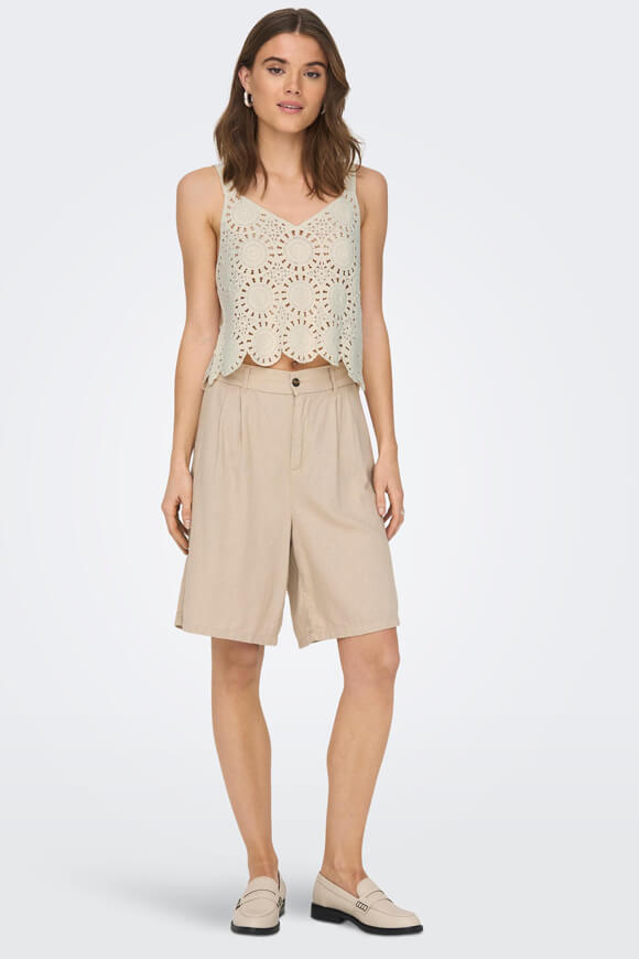 Yvonne crop top au crochet - Birch