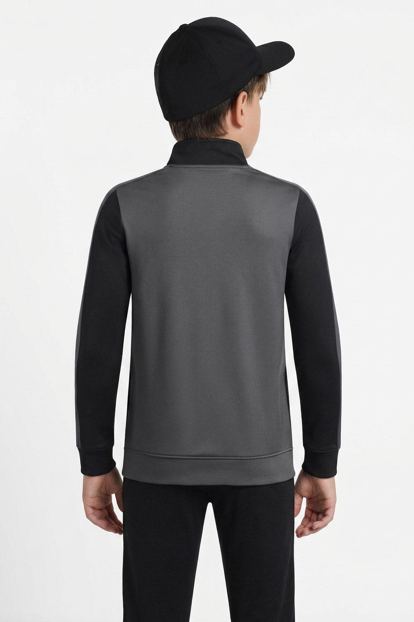 Track jacket - Black + Castlerock