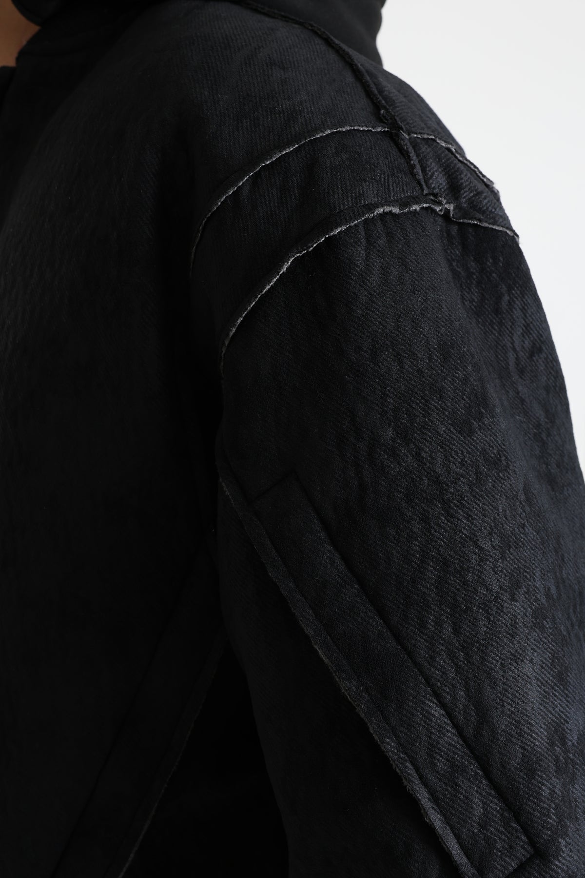 Wattierte Bomberjacke - Black