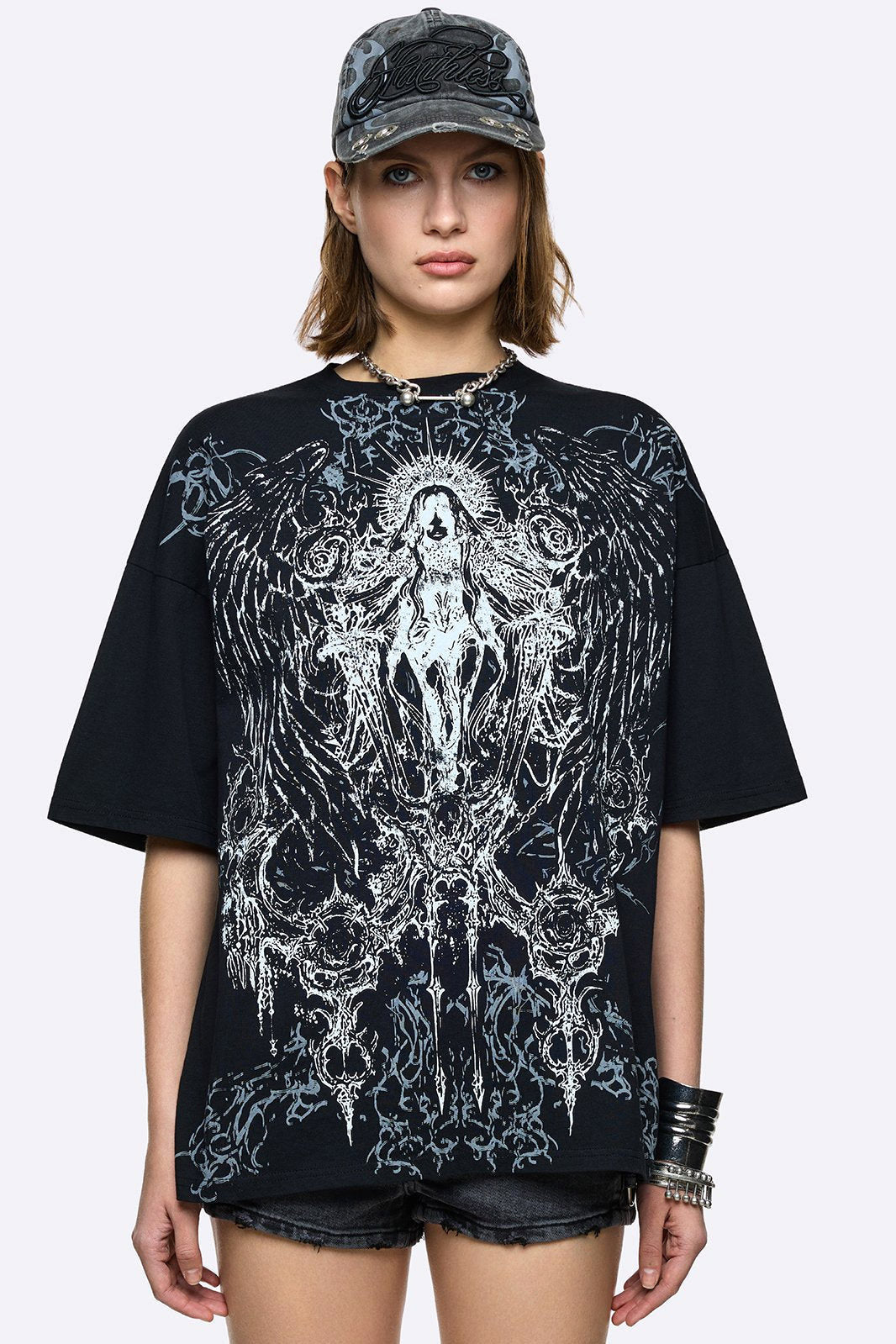 Dark Glory Oversize T-Shirt - Black