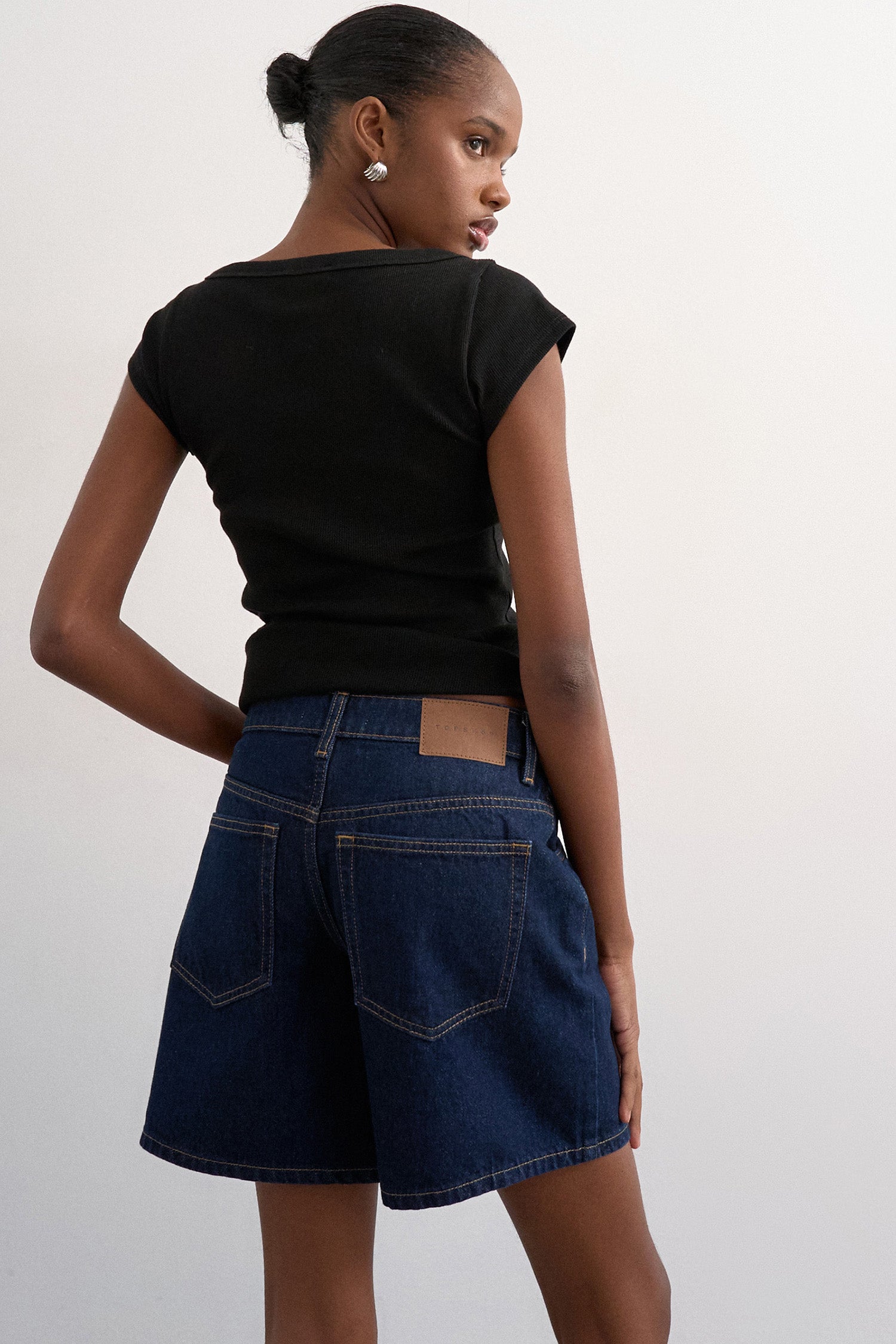 TSVIGGA short en jean - Dark Blue