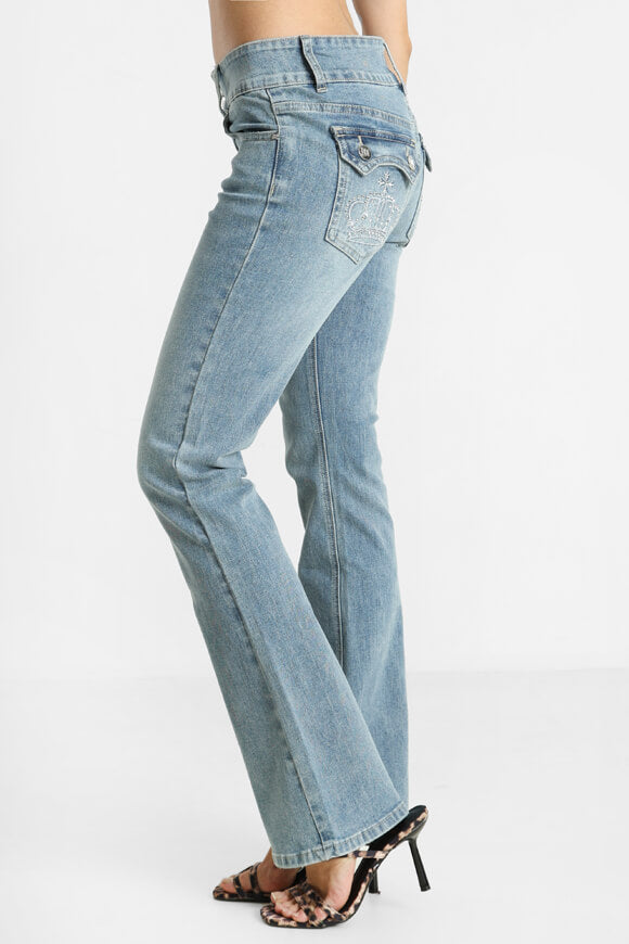 Flare jeans - blue denim