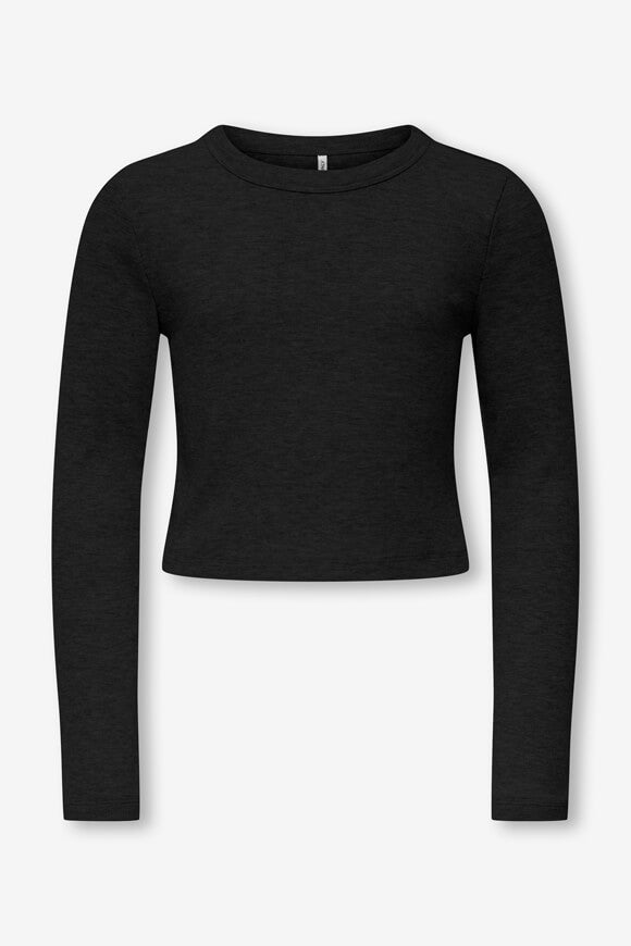 KOGBINA T-shirt à manches longues côtelé - Noir